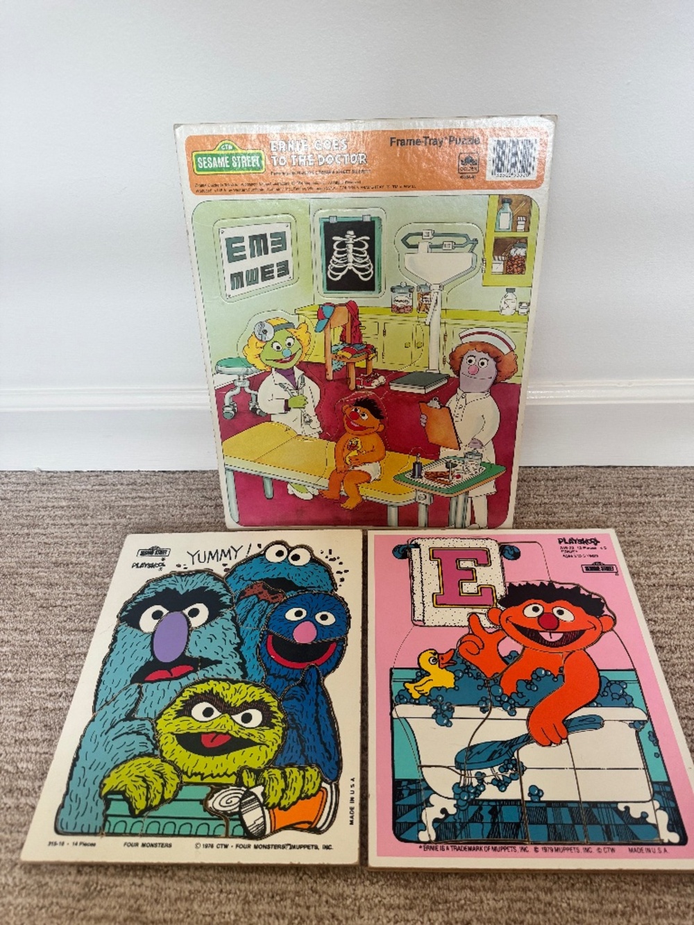 VINTAGE SESAME STREET PUZZLE BUNDLE!